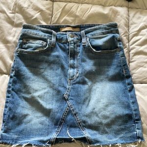 Joe’s Jeans Denim Light-Wash Mini Skirt
